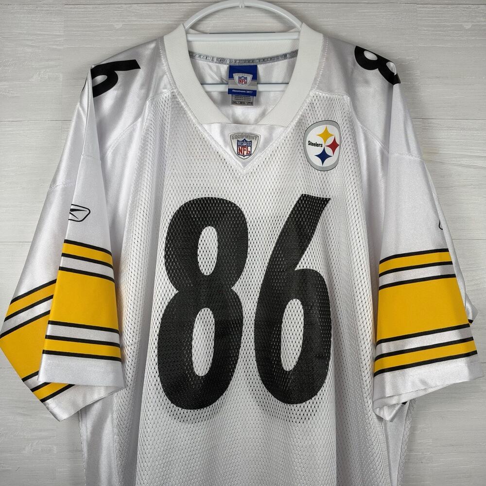Vintage Reebok Pittsburgh Steelers Hines Ward #86 White NFL Jersey Mens 2XL